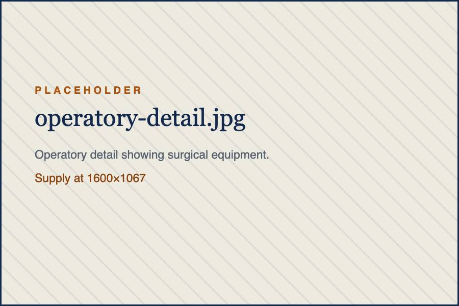 Operatory detail showing surgical equipment.