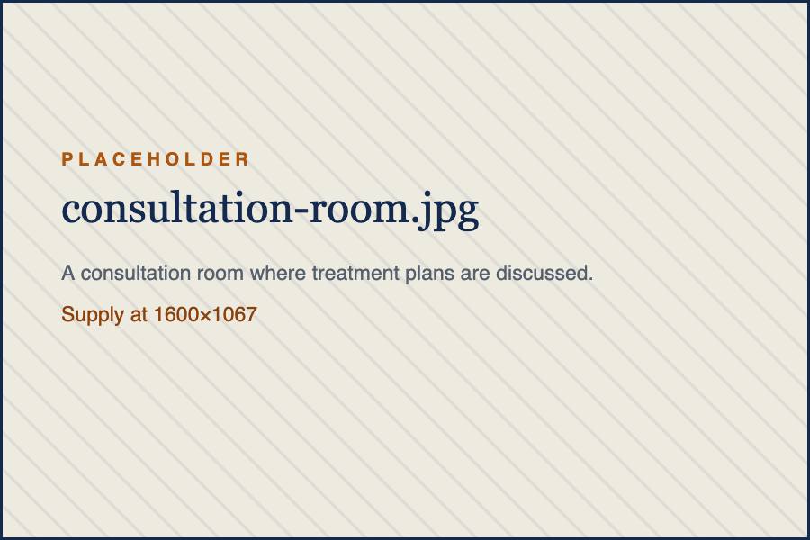 A consultation room where treatment plans are discussed.