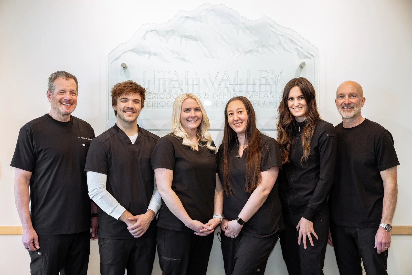 The team at Utah Valley Periodontics and Dental Implants gathered in the Orem office.