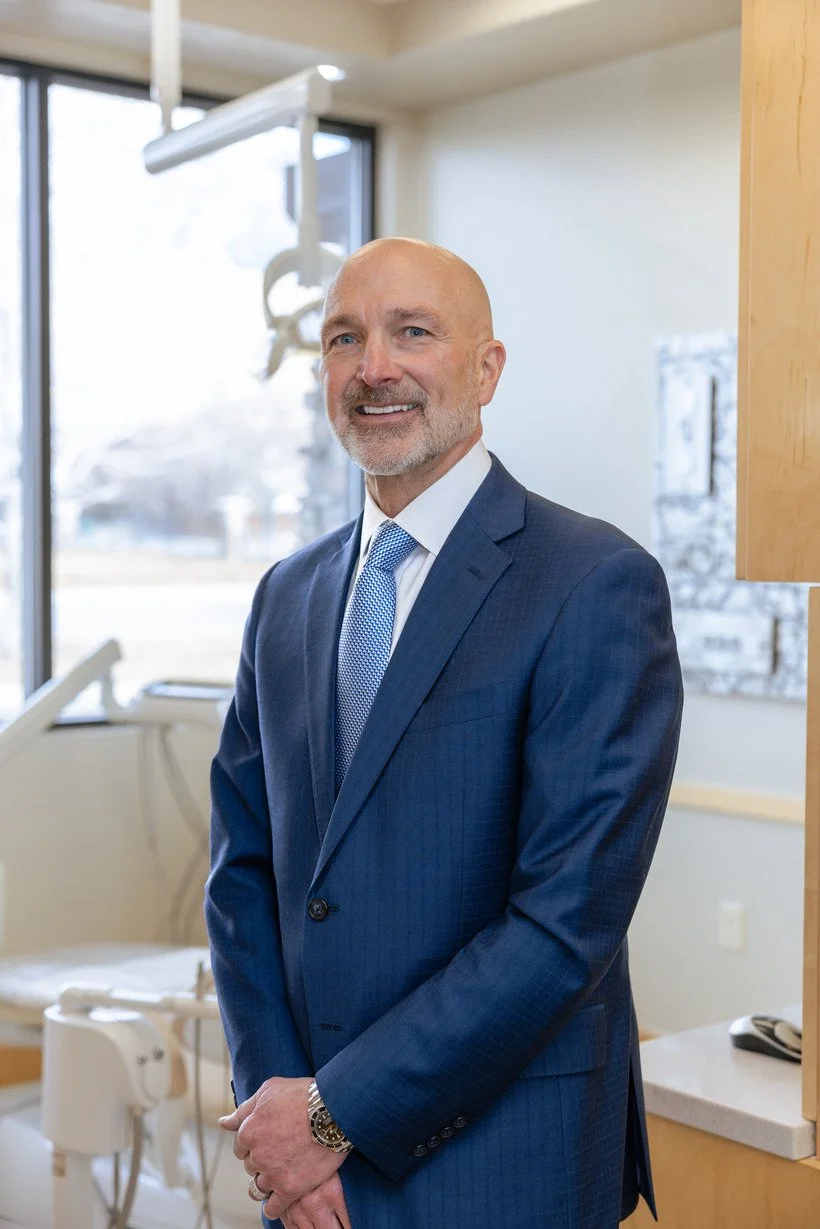 Dr. Alex Bankhead standing in the surgical suite at Utah Valley Periodontics and Dental Implants in Orem, Utah.